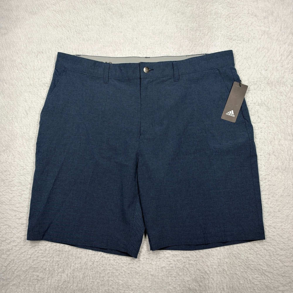 NWT Adidas Ultimate 365 Golf Performance Shorts Herringbone Blue Men's Size 38